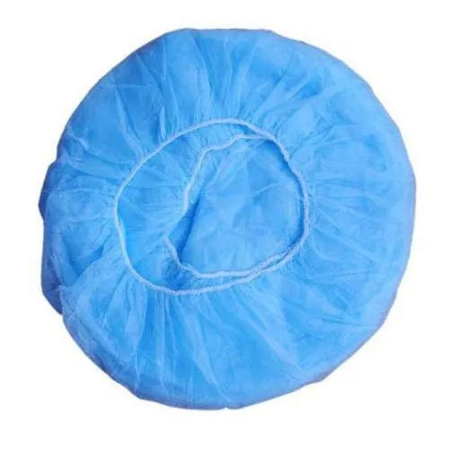 Blue Disposable Non Woven Bouffant Cap