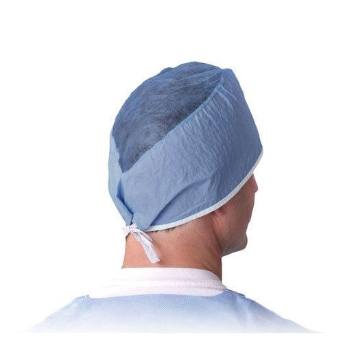 Blue Tie On Surgical Cap