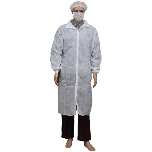 White Disposable Lab Coat