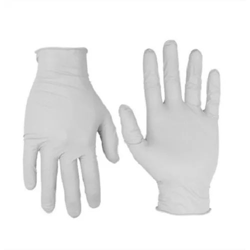 White Surgical Gloves Elasticity: High