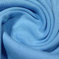 Cotton Knitted Fabrics - 100% Cotton, 58-60 Inch Width, Plain Pattern, Elegant Blue Color | Soft Texture, All-season Use, Easy Care