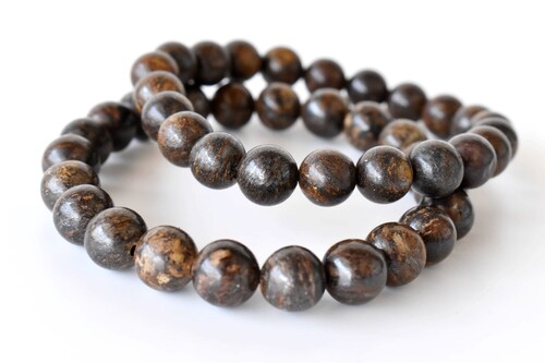 Bronzite Bracelet, Beaded Gemstone Bracelet