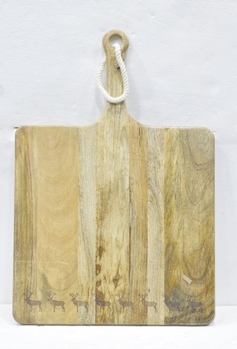 Wooden Printed Chopping Board With Original Finish