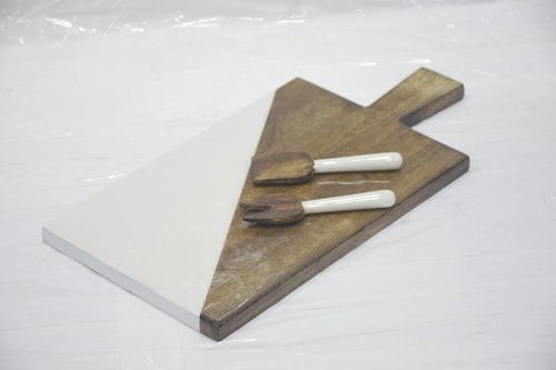 Wooden Chopping Board With Server