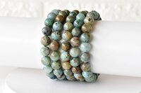 Chrysocolla Bracelet, Beaded Gemstone Bracelet