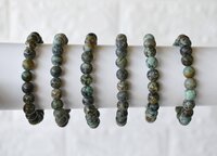 Chrysocolla Bracelet, Beaded Gemstone Bracelet