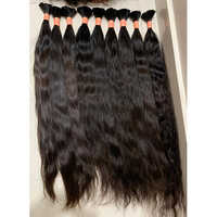 Remy Bulk Human Hair - 10-30 Inch Length, Black Virgin Indian Hair Extensions | High-Quality Cuticle-Aligned, Durable & Tangle-Resistant