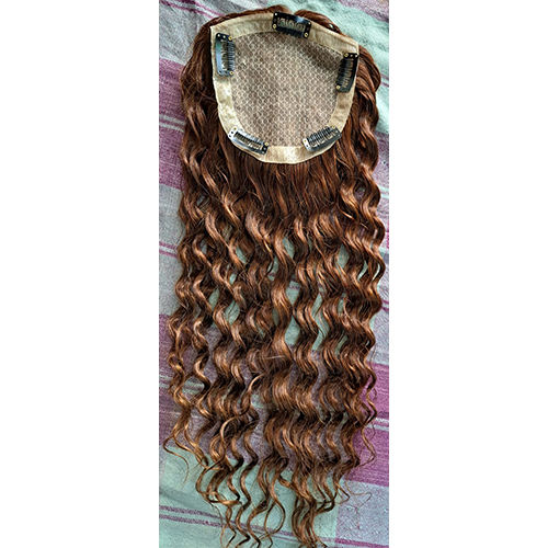 Brown Curly Colour Hair Topper