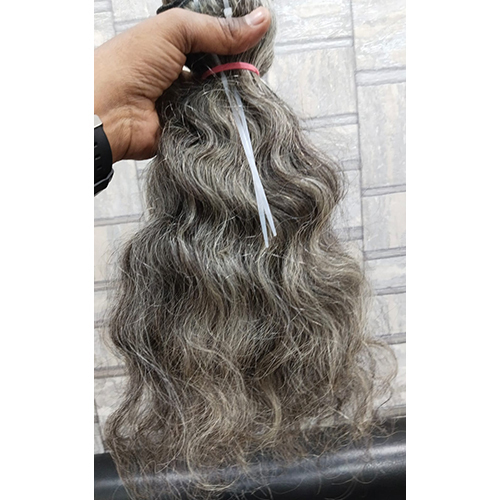 Grey Human Hair1 Hair Grade: Virgin Hair