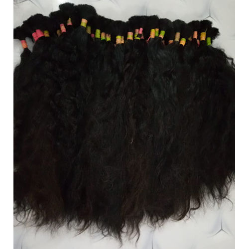 Black Raw Temple Hair