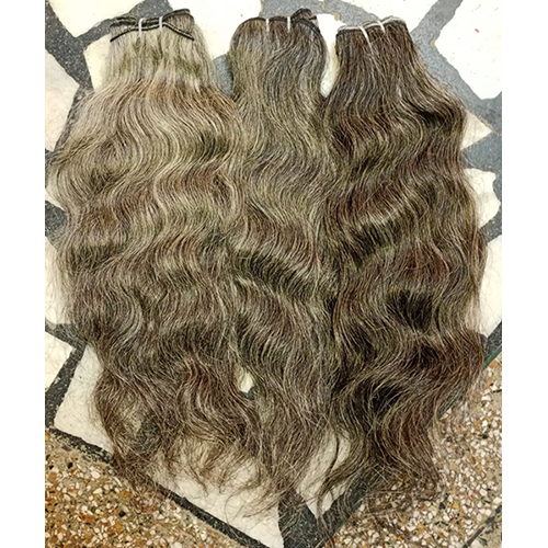 Temple  Grey Human Hair Length: 10-30 Inch (In)