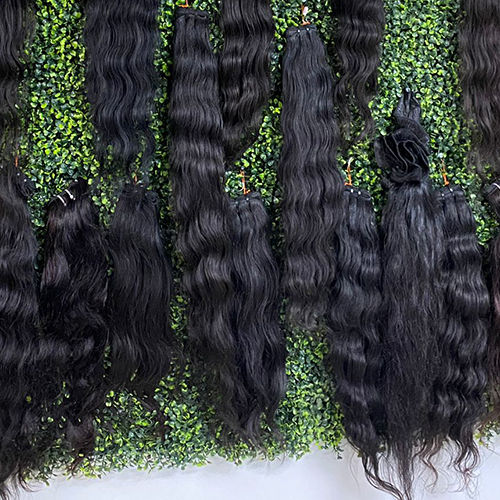 Black Unprocessed Temple Human Hair