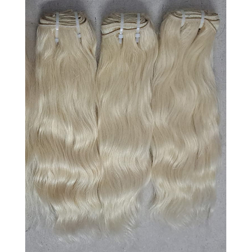 Blonde Colour Weft Human Hair