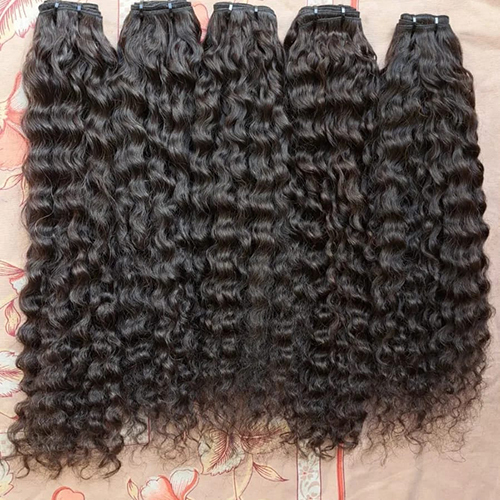 Machine Weft Curly Hair Extensions