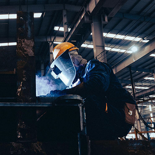 Yellow Welding Helmet