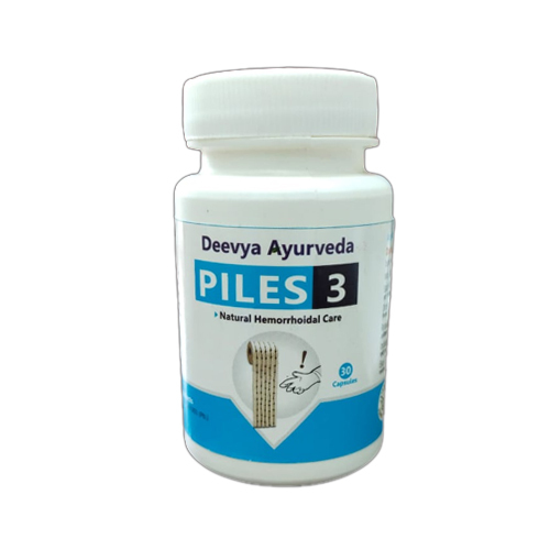 Piles 3 Capsules For Natural Hemorrhoidal Care