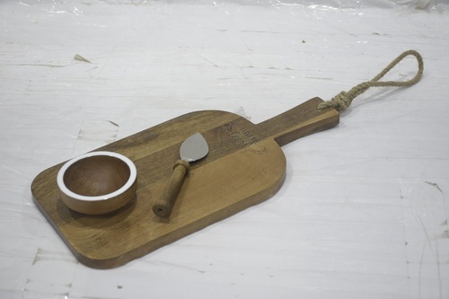 Wooden Decorative Chopping Board With Jute Handle