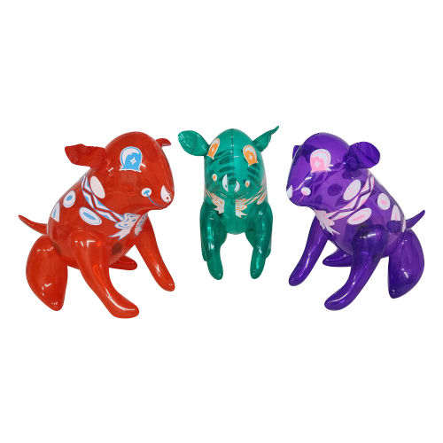 Multicolor Pvc Air Inflatable Dog Toy