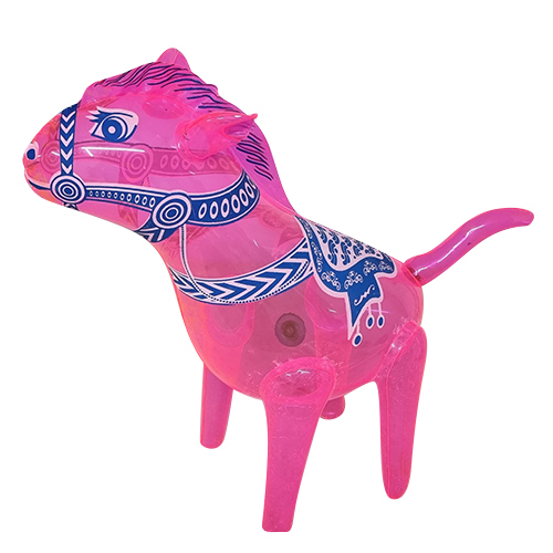 Pink Blue Inflatable Horse Air Toys