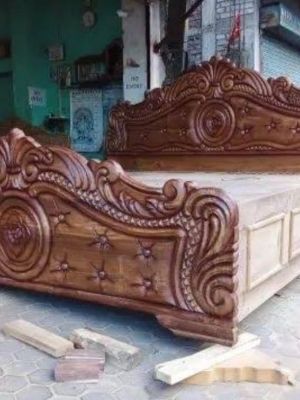 Wooden box bed
