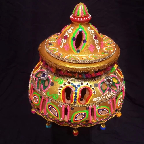 Traditional Clay Painted Kalash