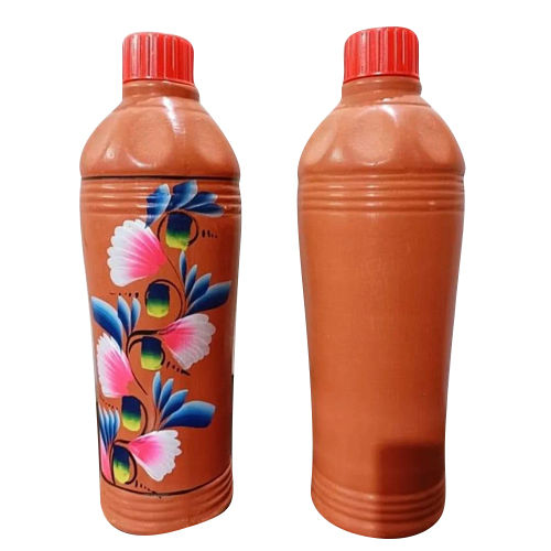 Different Available Printed Terracotta Bottle