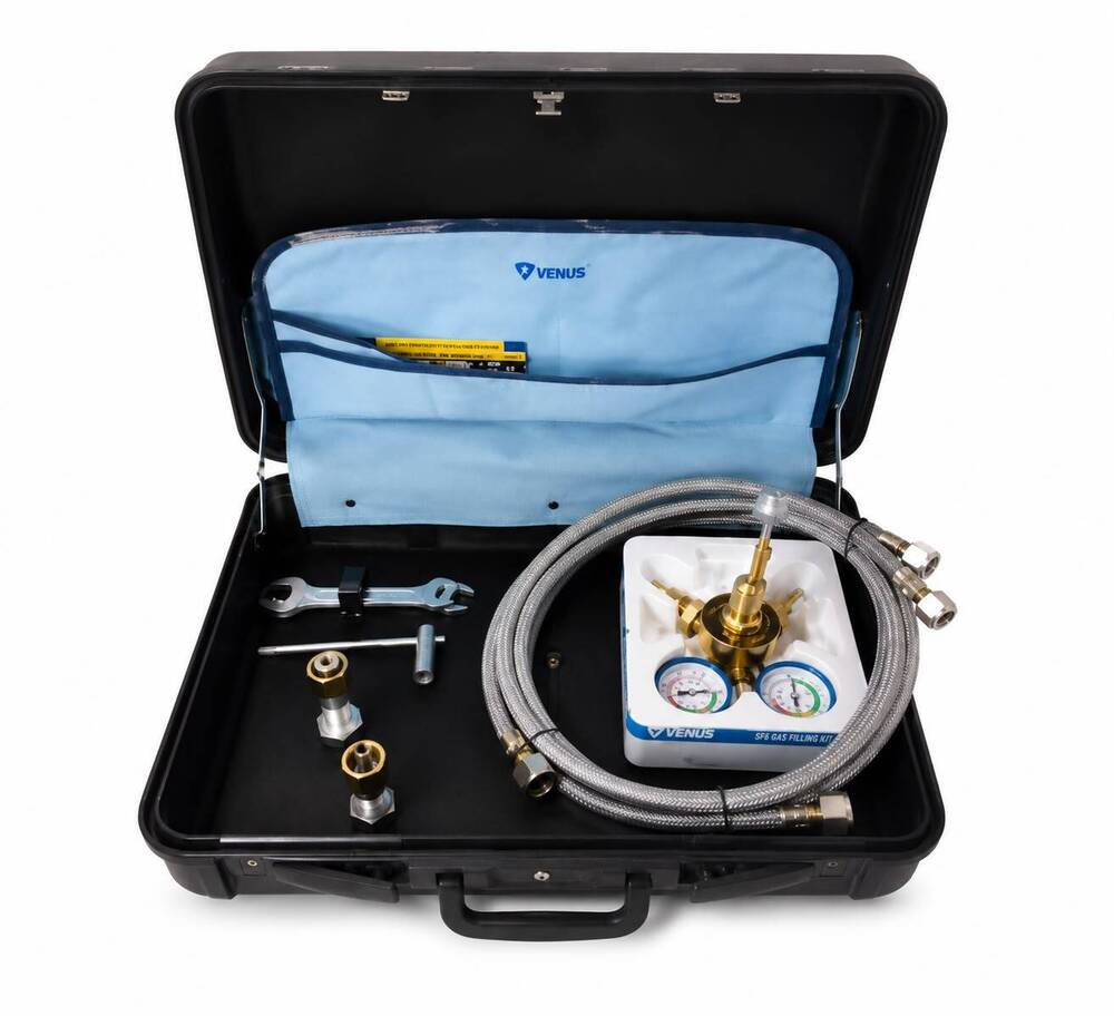 Sf6 Gas Filling Kit - Color: Brown