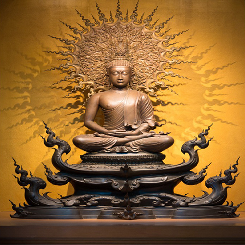 Lord Budha Epoxy Wall Vinyl Paper