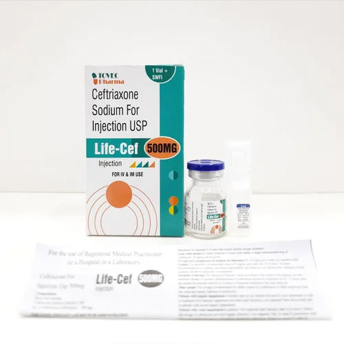 Liquid 500Mg Ceftriaxone Sodium For Injection Usp