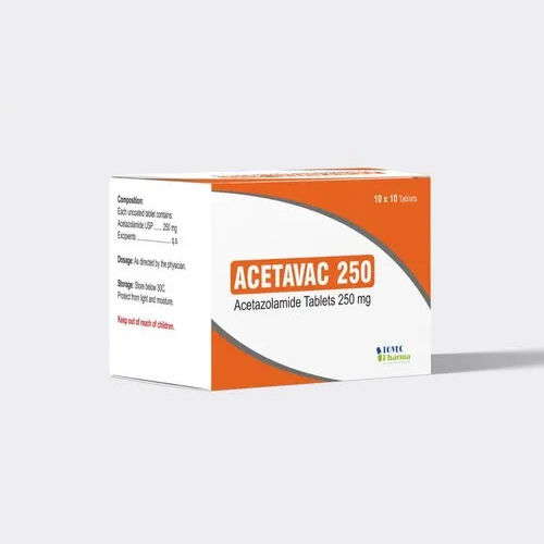 250Mg Acetazolamide Tablets General Medicines