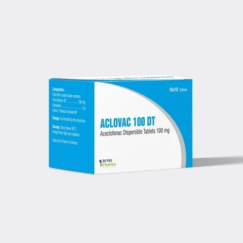 100mg Aceclofenac Dispersible Tablets