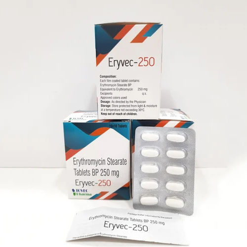 250Mg Erythromycin Stearate Tablets Bp General Medicines