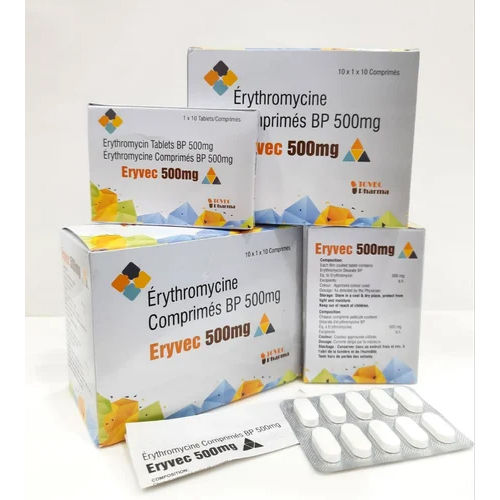 500mg Erythromycine Comprimes BP