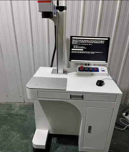 Metal Laser Marking Machine - 800x600mm Grey/White | 15000mm/sec Engraving Speed Fiber Laser Air Cooling Versatile for Metal and Plastics