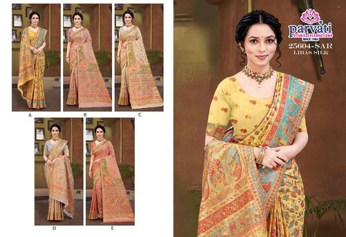 Women Silk Saree -67 - Color: Multicolor