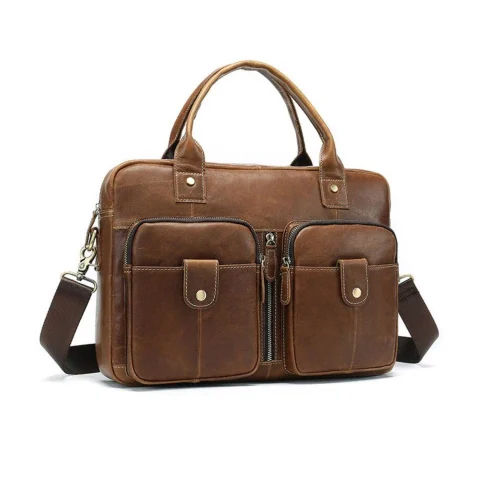 Brown Genuine Leather Executive Bags