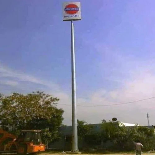 Outdoor Sign Board Pole - Color: As Per Requirement