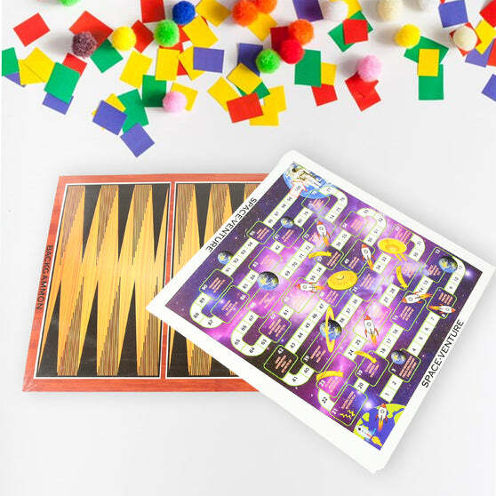 13 IN 1 FAMILY BOARD GAME CHESS, SNAKES & LADDERS