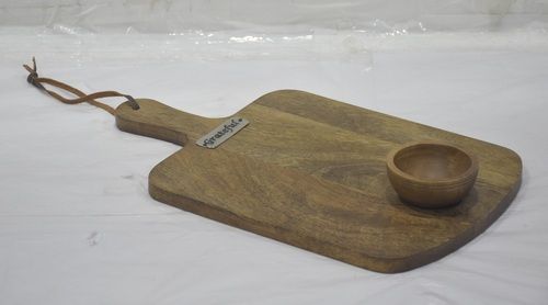 Wooden Chopping Board With Bowl