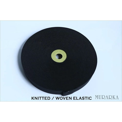 Black Knitted-Woven Elastic