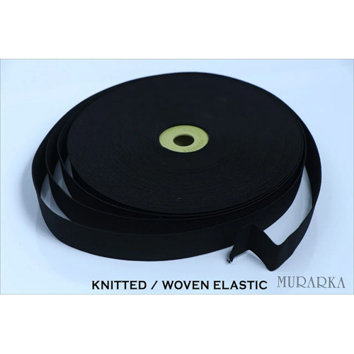 Black Knitted-Woven Elastic