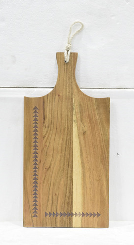 19 Inch Wooden Chopping Board With Natural Finish