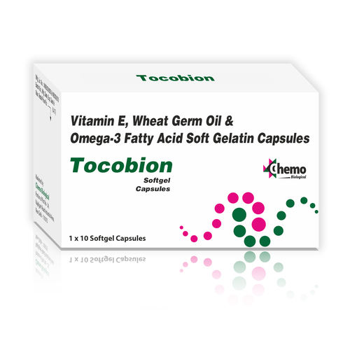 Vitamin- E10iu, Wheat germ oil , omega-3 Fatty Acid