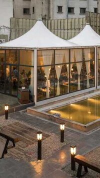 Modular Tensile Structure - Durable Pvc Coated Fabric, Versatile Design For Various Applications