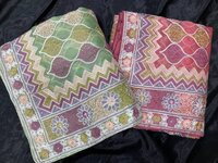 Butter Silk Net Saree - Full Embroidery Work 5.50m | Two Color Options, Handcrafted Bollywood Style, Ideal For Party Wear