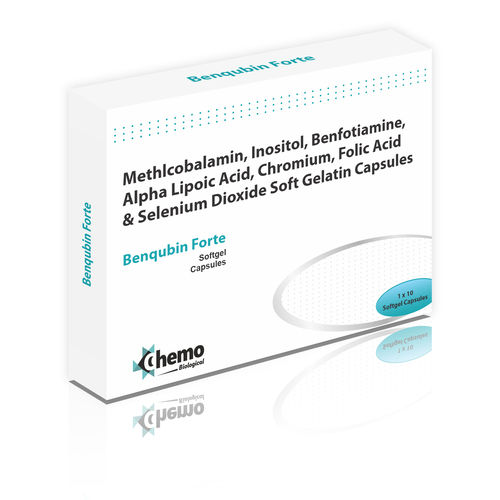 Methylcobalamin 1500mcg + Inositol 100mg + Benfotiamine 150mg +Alphalipoic Acid 100mg + Folic Acid 1.5mg + Selenium 55mcg+Chromium Picolinate 200mcg