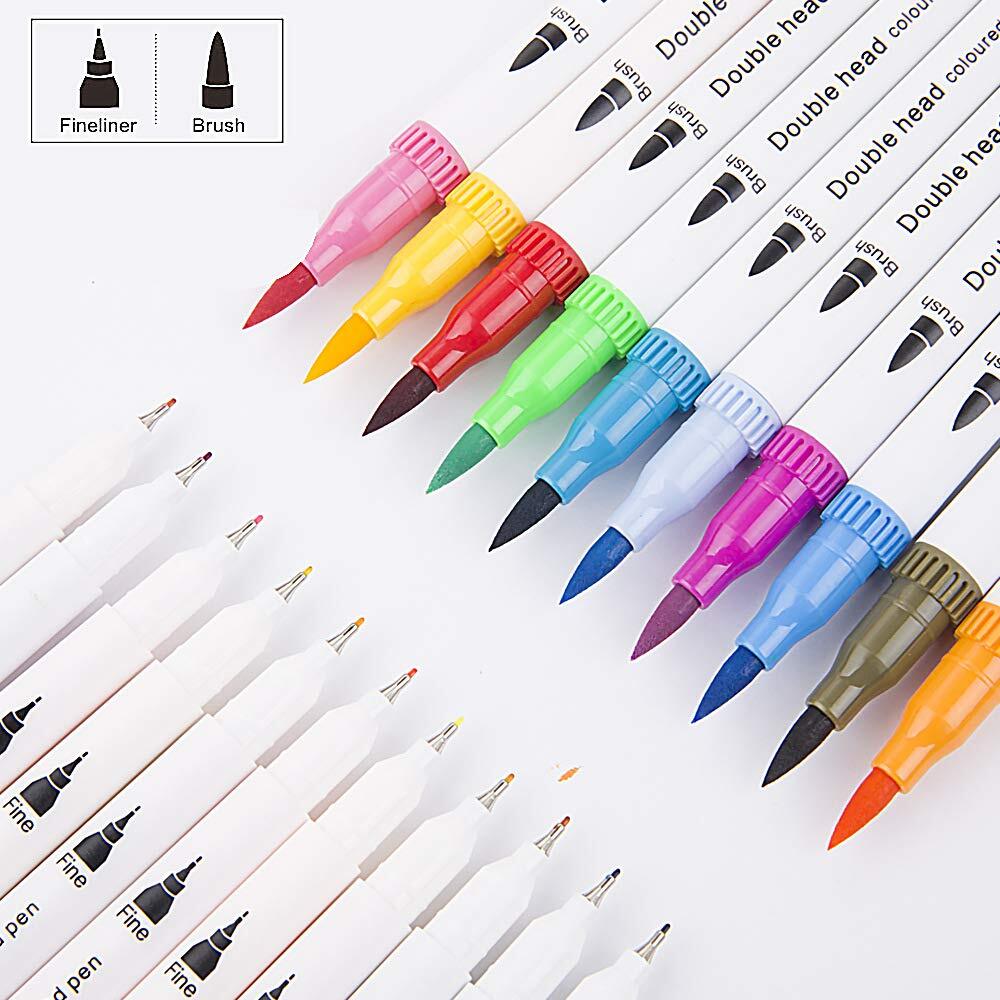 12 PCS WATER COLOUR BRUSH PEN