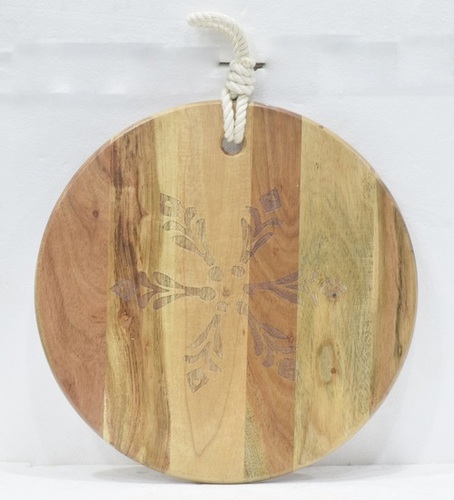 14 Inch Wooden Round Chopping Board