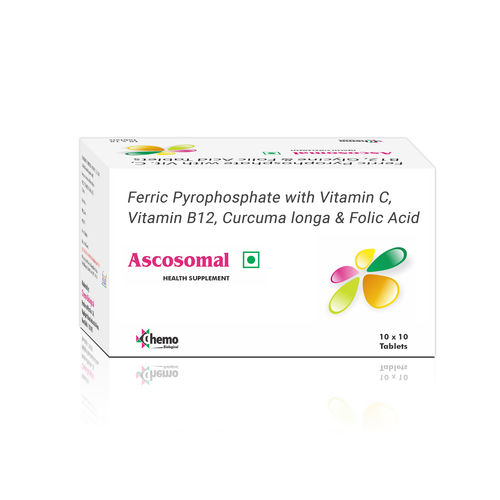 Ferric Pyrophosphate Liposomal Eq. to Elemental Iron 30Mg + Curcuma Longa 5Mg + Folic Acid 200Mcg + Vitamin B12 0.75 Mg