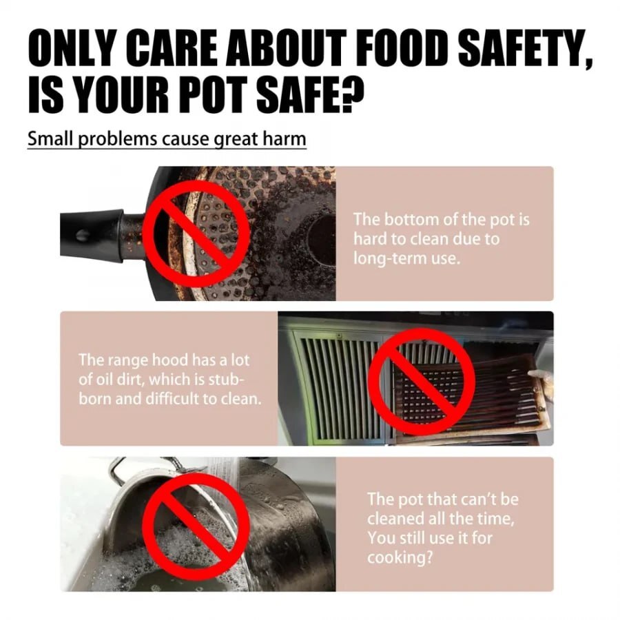 KITCHEN MULTI-PURPOSE FOAM CLEANING POWDER